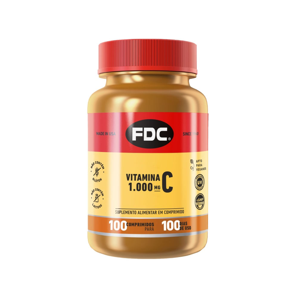 Vitamina C FDC Film Coated 1000mg 100 Comprimidos