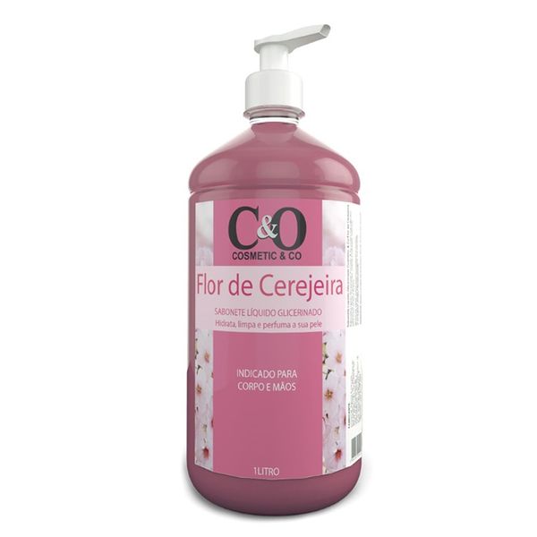 Sabonete Liquido Glicerinado C&O Flor De Cerejeira 1l