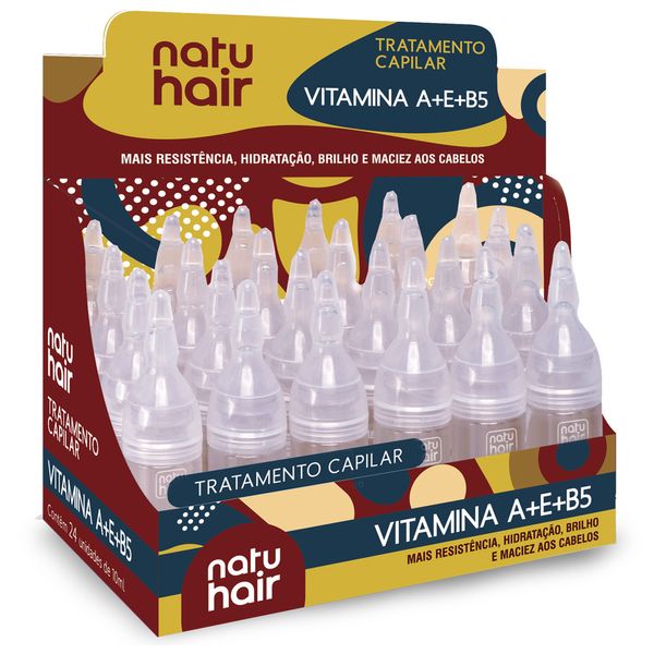 Tratamento capilar Natuhair Vitamina A + E +B5 10ml