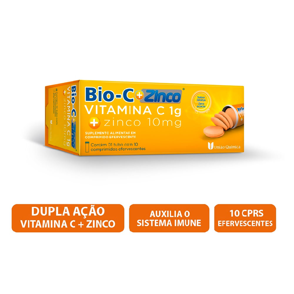 Bio C+ Zinco 10 Comprimidos Efervescente