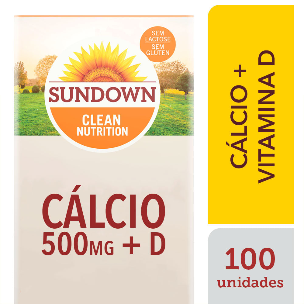 C&aacute;lcio + Vitamina D 500mg 100 C&aacute;psulas Sundown