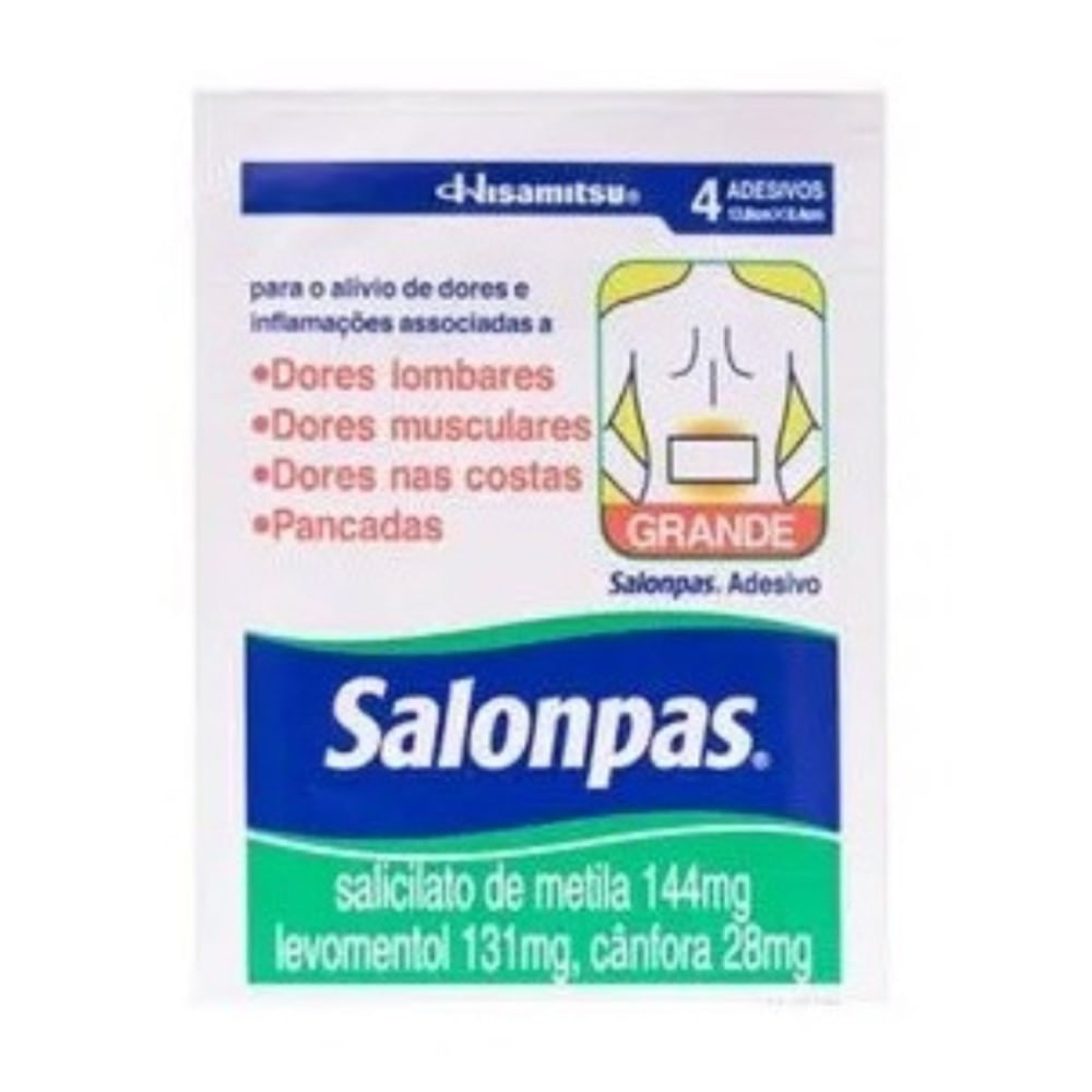 Adesivo Salonpas Grande 4 unidades