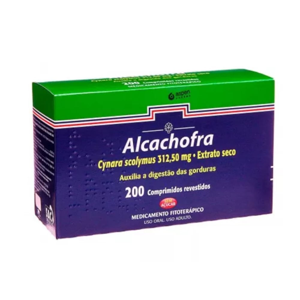 Alcachofra Aspen Pharma 20 X 10 Comprimidos Revestidos