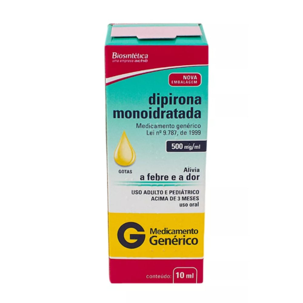 Dipirona Sod Bios 500mg 20ml G