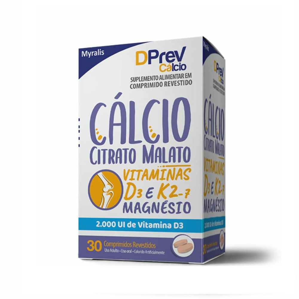 Suplemento Alimentar Dprev C&aacute;lcio 30 Comprimidos