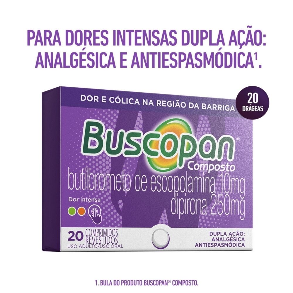 Buscopan Composto 20 Comprimidos Revestidos