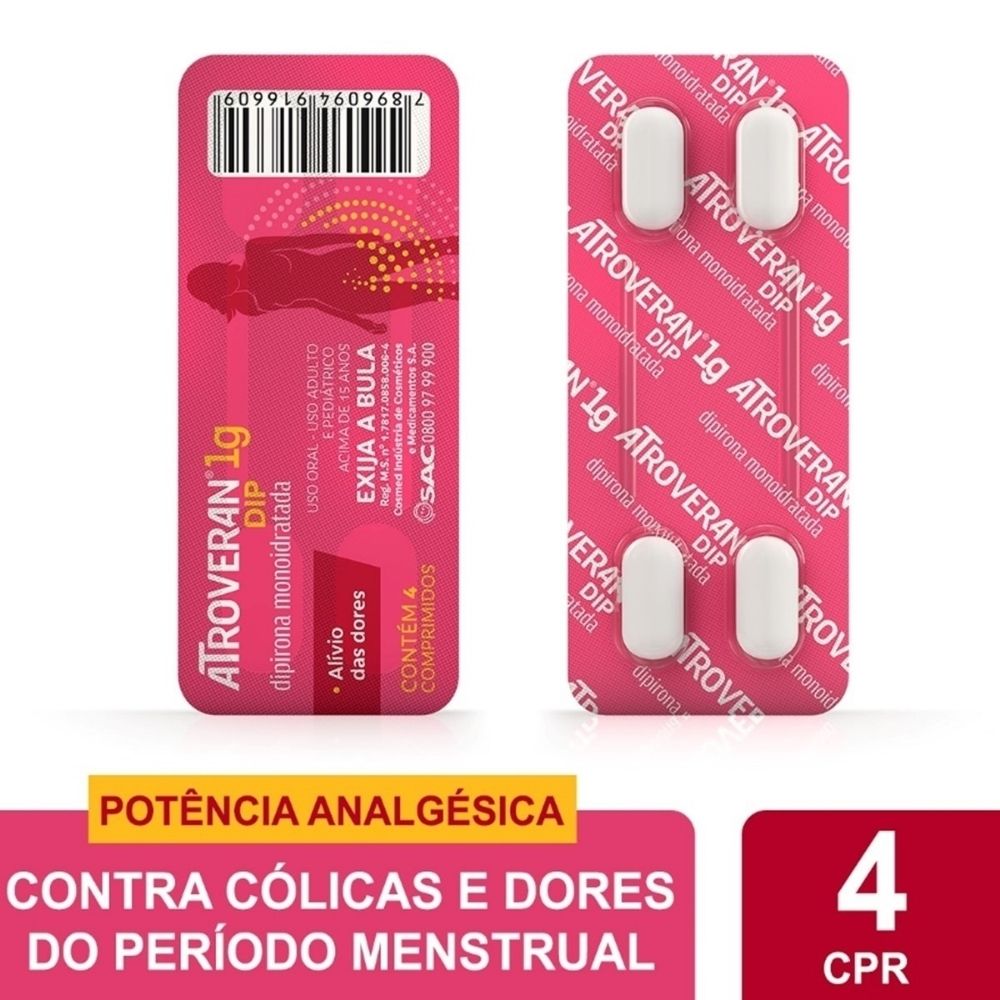 Atroveran Dip 1g 4 Comprimidos