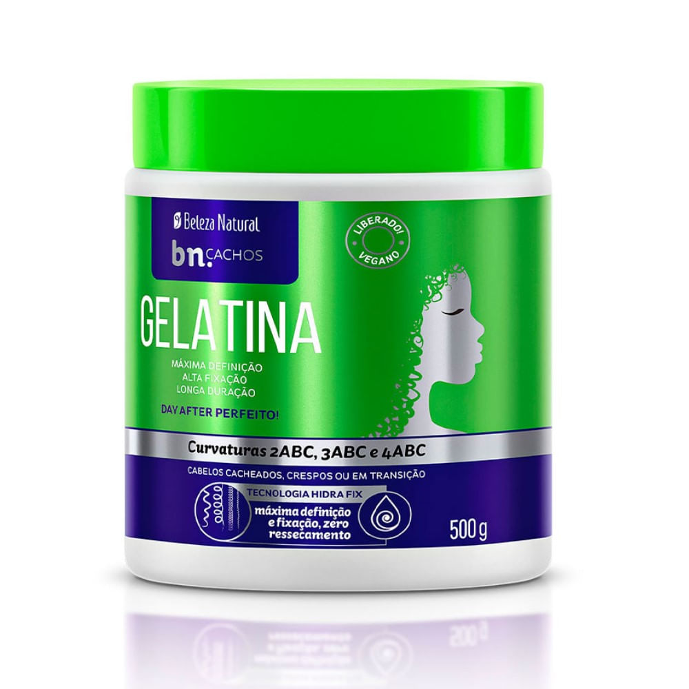 Gelatina Capilar Beleza Natural Bn Cachos 500g