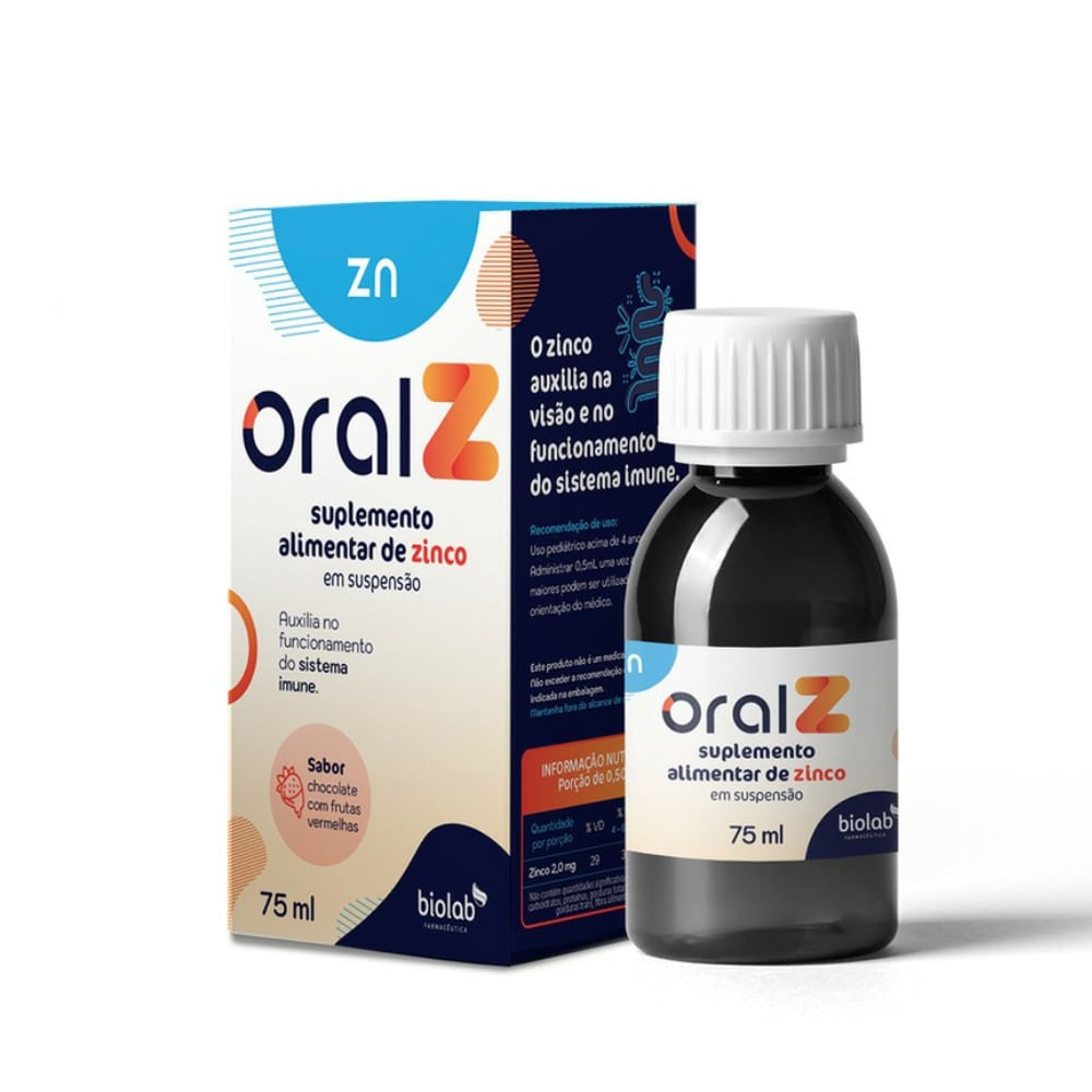 Suplemento Alimentar Biolab Oralz Em Suspens&atilde;o Oral 75ml