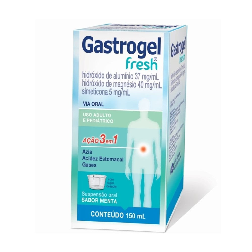 Gastrogel Fresh Medqu&iacute;mica Suspens&atilde;o Oral 150ml