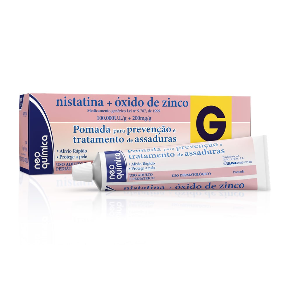 Nistatina + &oacute;xido De Zinco Neo Qu&iacute;mica 60g