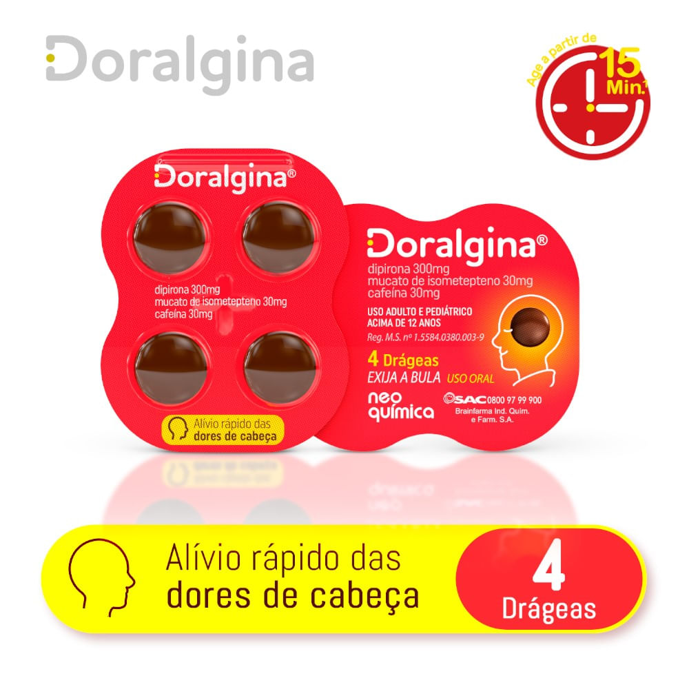 Doralgina 4 Dr&aacute;geas