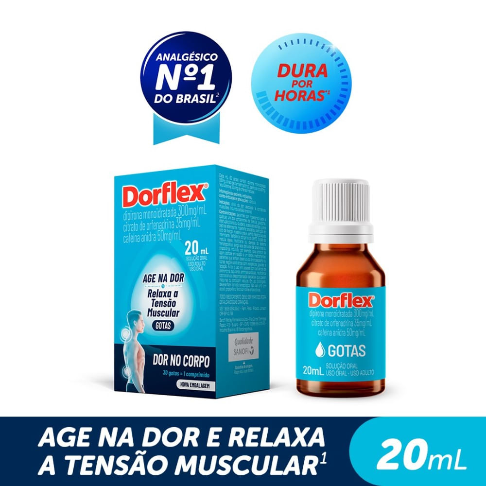 Analg&eacute;sico Dorflex Gotas 20ml