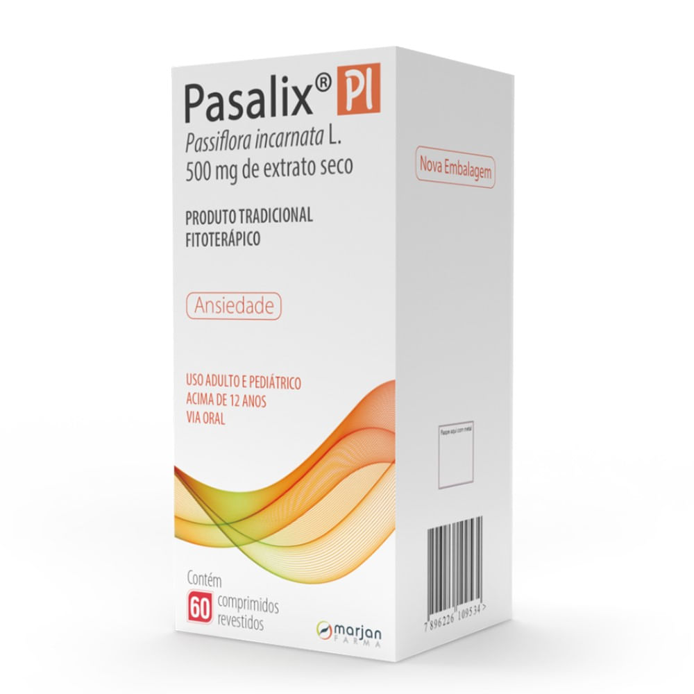 Pasalix PI 500mg 60 Comprimidos Revestidos