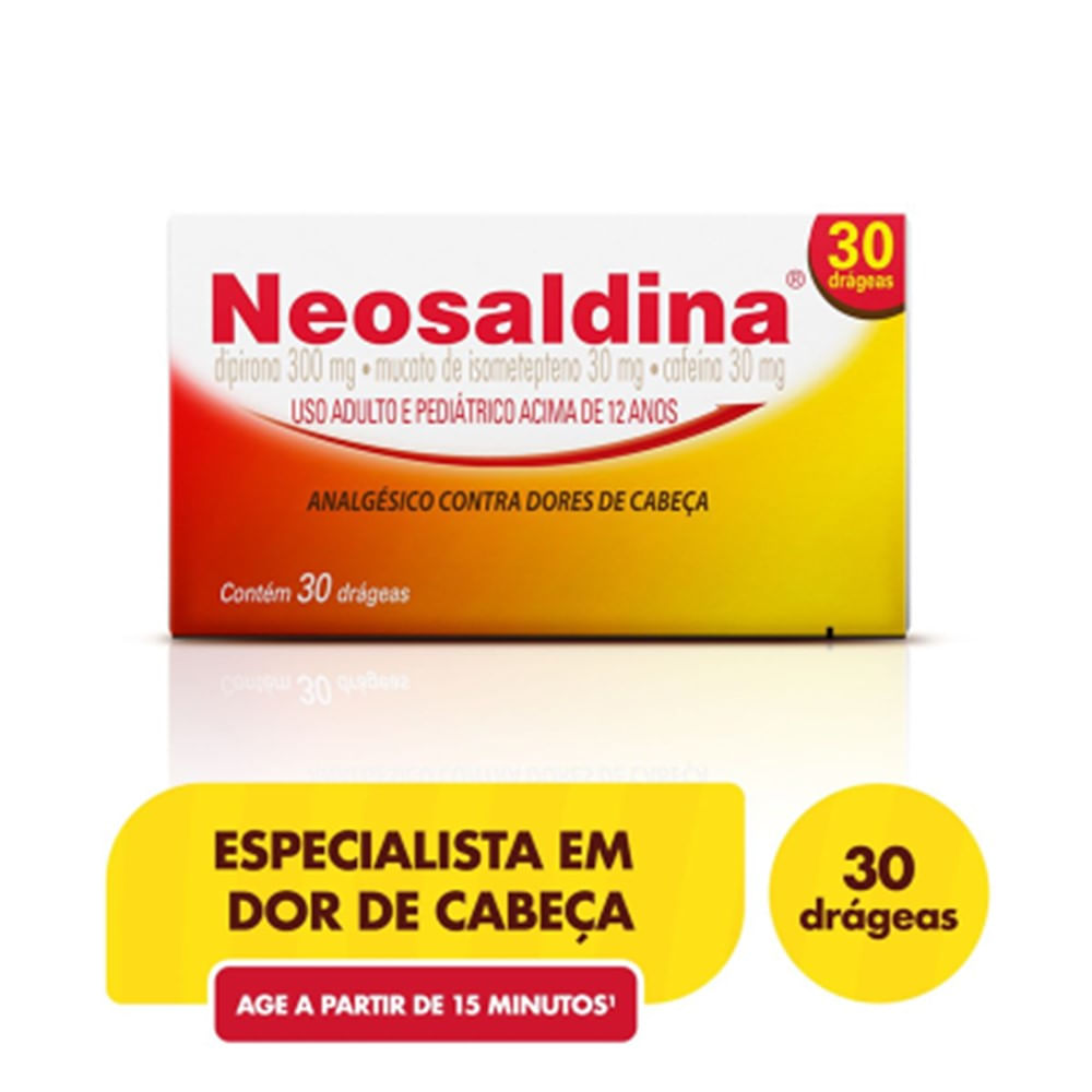 Neosaldina 30 Dr&aacute;geas