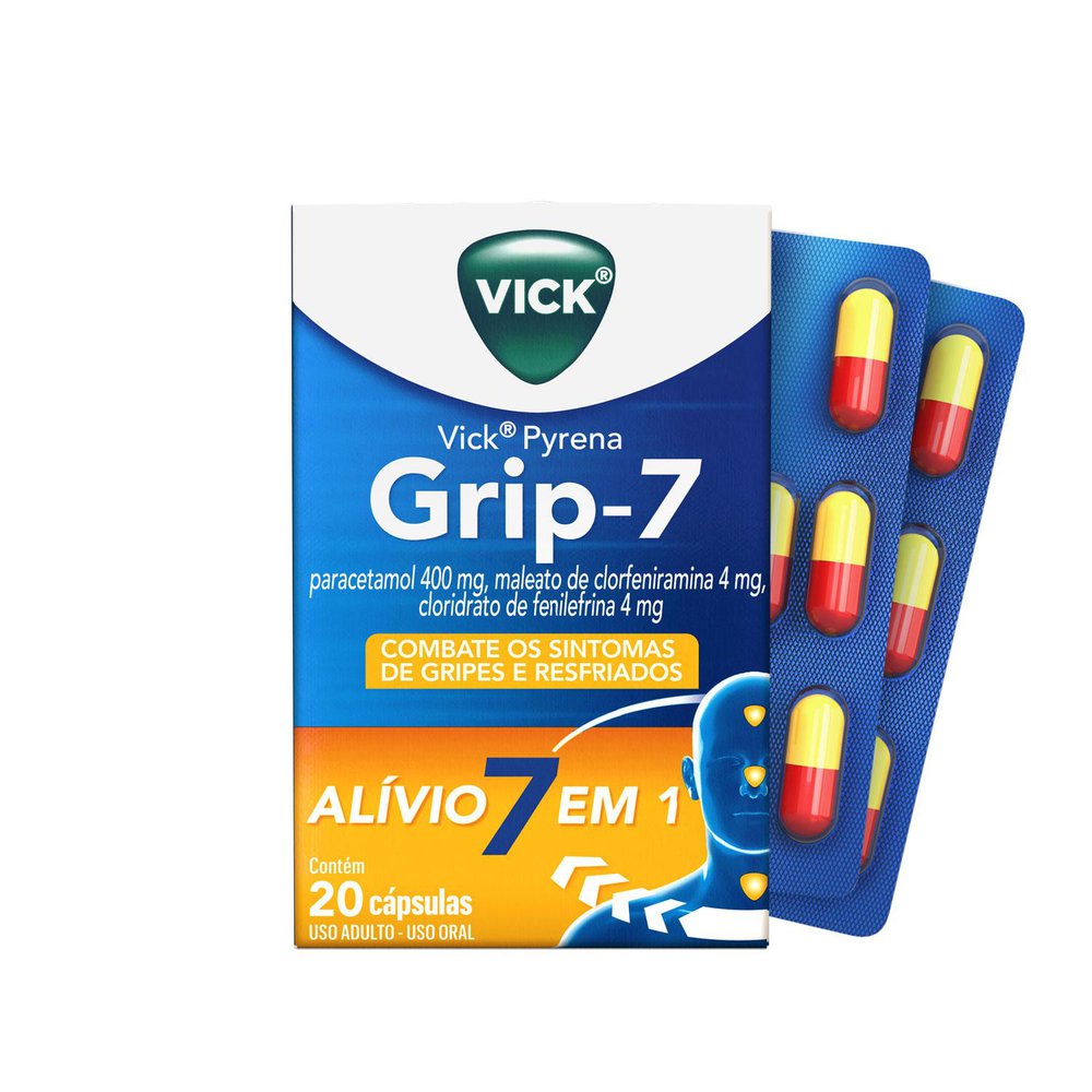 Grip-7 Vick Pyrena 20 C&aacute;psulas